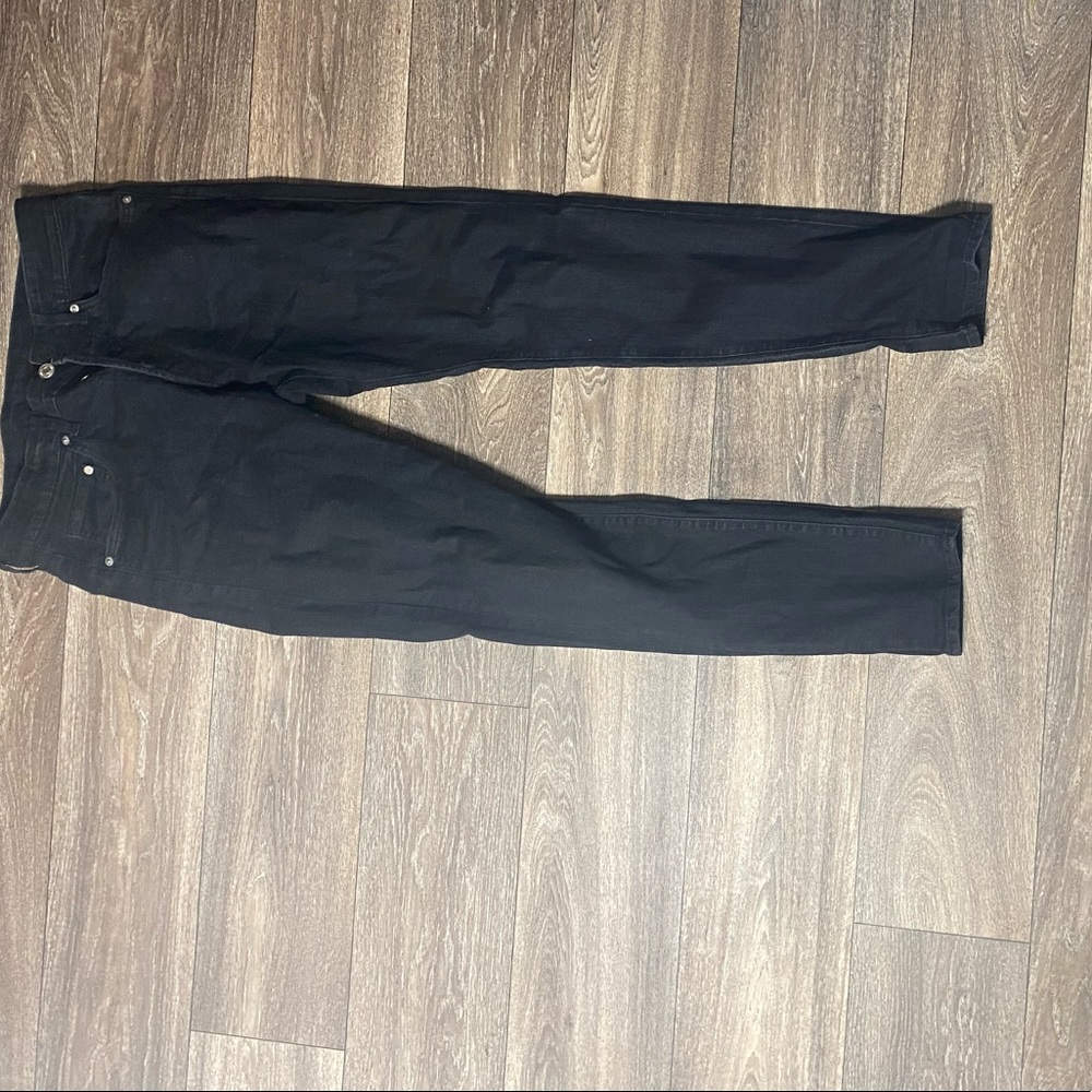 Black denim jeans